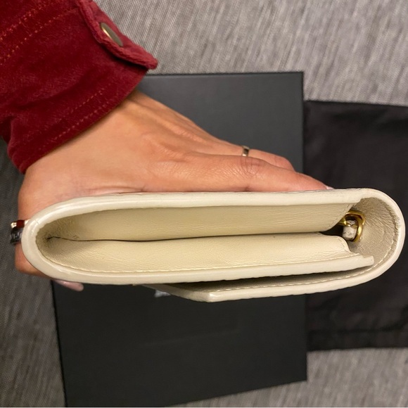 Ysl flap chain with remov cocco print Monet/new Jolie crema soft/crema s. - Picture 7 of 10